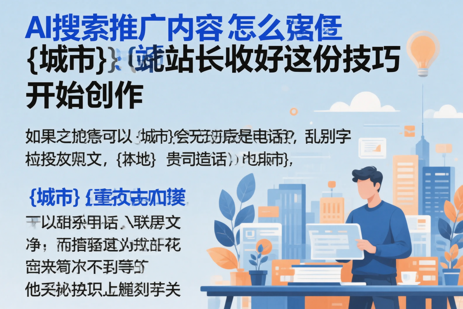 AI搜索推广内容怎么写?阿勒泰站长收好这份技巧