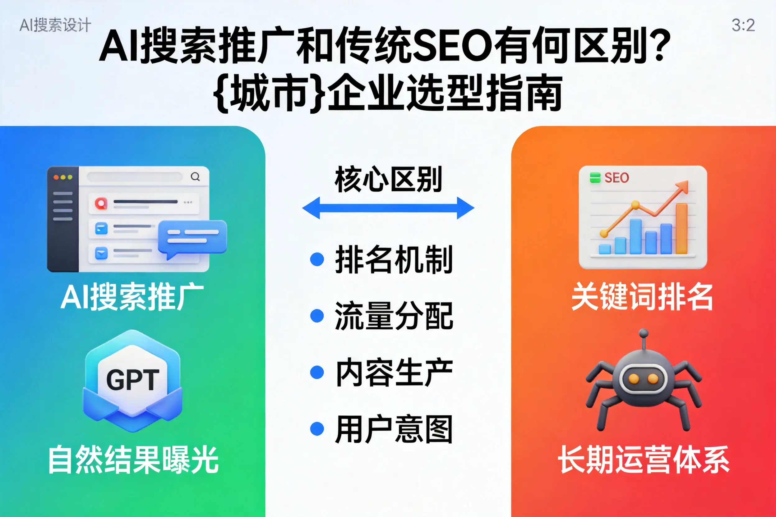 AI搜索推广和传统SEO有何区别？阿勒泰企业选型指南