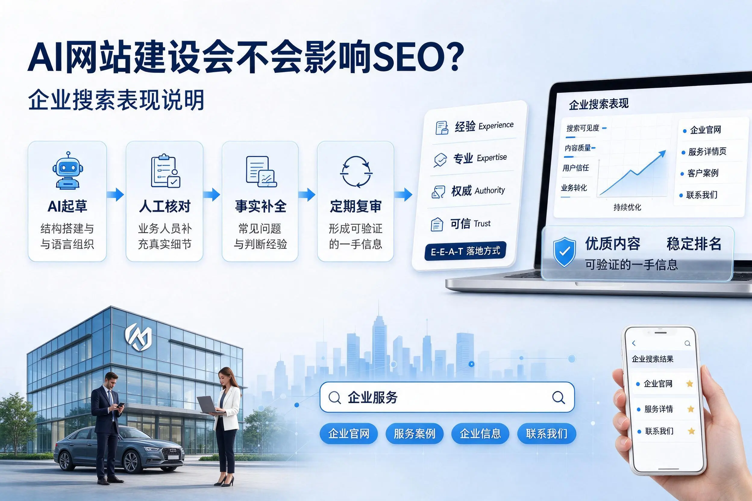 AI网站建设会不会影响SEO?阿勒泰企业搜索表现说明